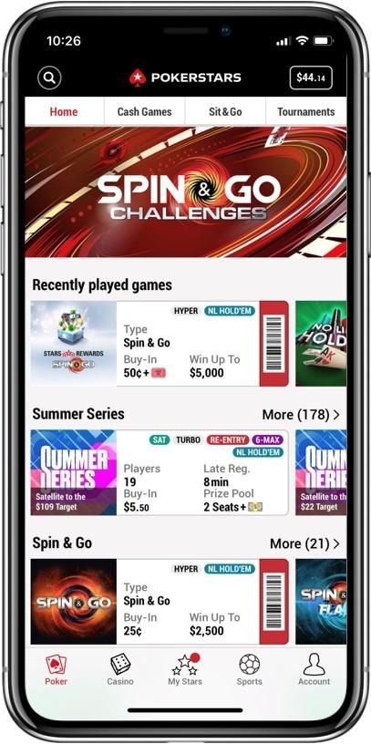 Pokerstars app
Review of Ontario Poker Sites