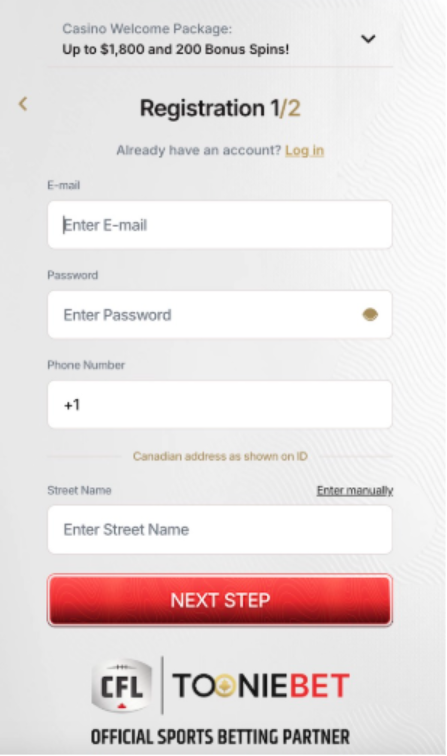 ToonieBet Sign-Up Guide (Ontario)&nbsp;