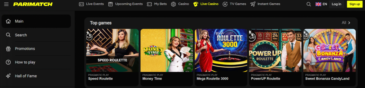 Parimatch Canada Casino