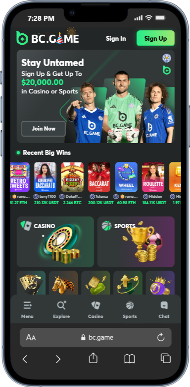 BC Game mobile