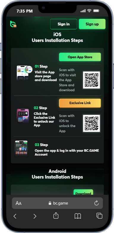 BC.Game App Canada for iOS