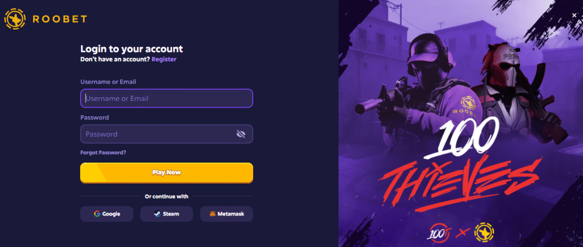 The Roobet Login Process on Mobile
