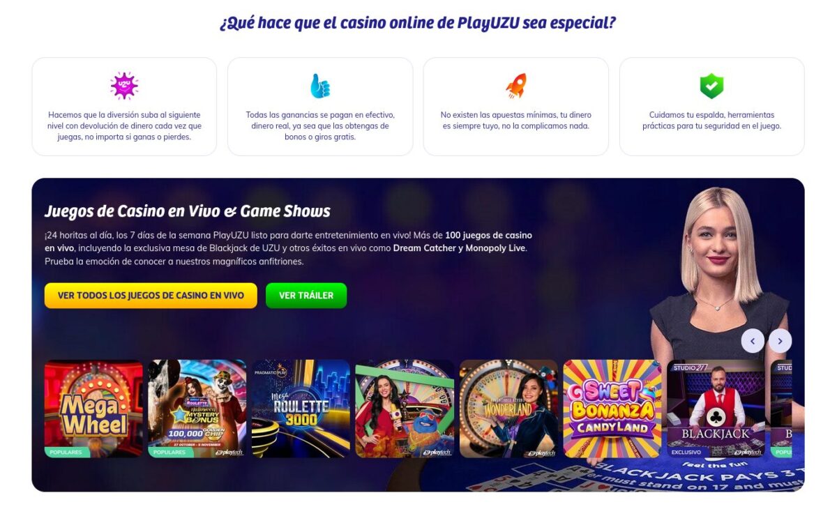 Apuestas de Casino en PlayUZU