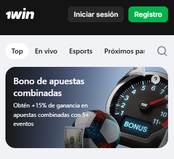 Promociones y ofertas en la App 1win