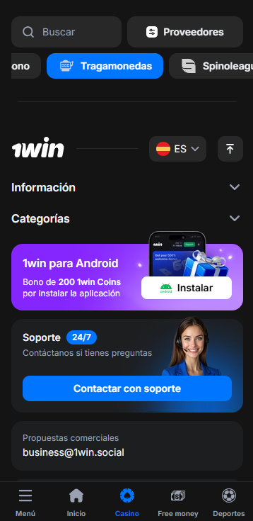 1win App para Android