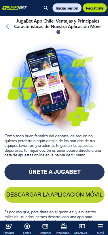 Jugabet App para iOS