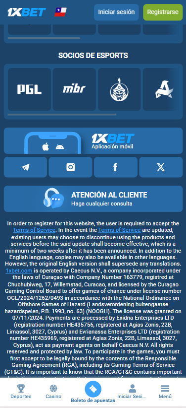 1xbet App para Android