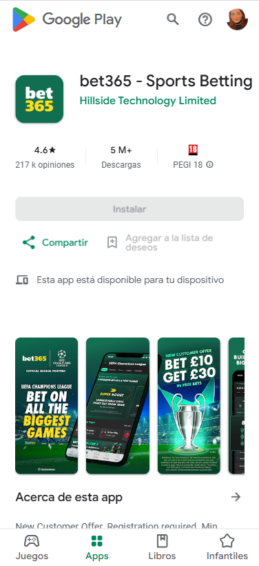 Bet365 App para Android