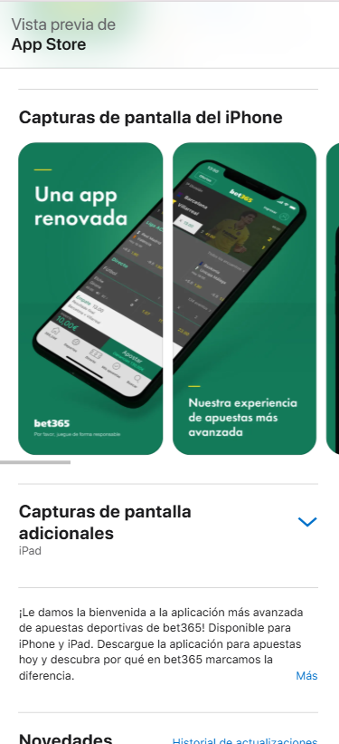 Bet365 App para iOS