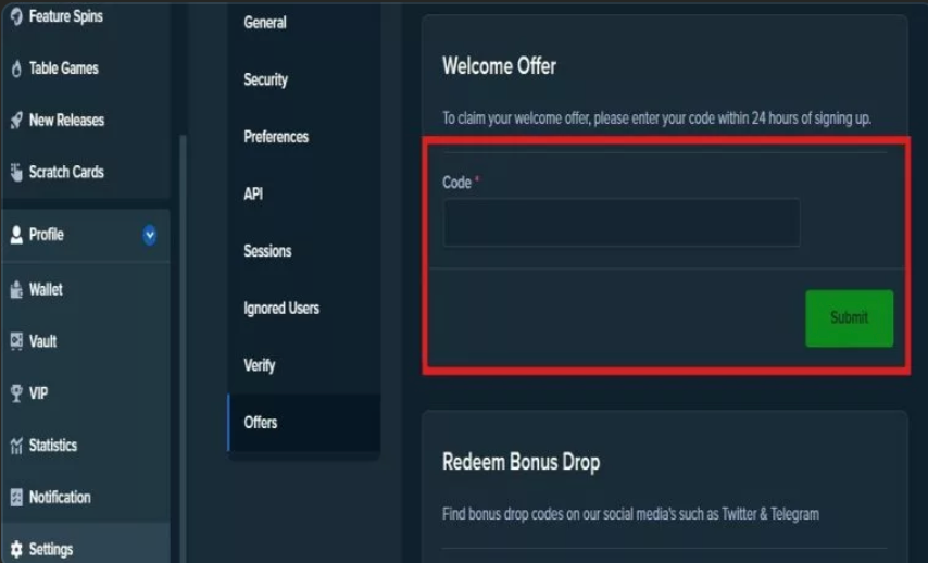 Stake.us welcome bonus