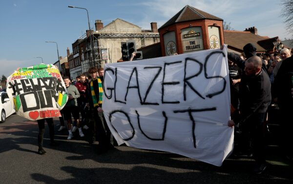 WATCH: Thousands of Man Utd fans stage massive protest against Glazers ahead of Manchester United vs Arsenal