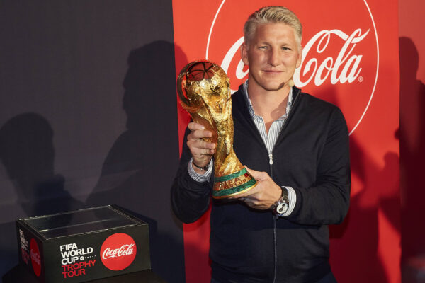 FIFA World Cup&acirc; &cent; Trophy Tour by COCA COLA Bastian Schweinsteiger at the FIFA World Cup&acirc; &cent; Trophy Tour by COCA COLA in Berlin.