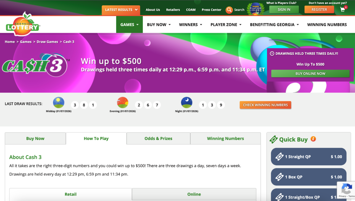 Other current Georgia Lottery promotions and where to check them