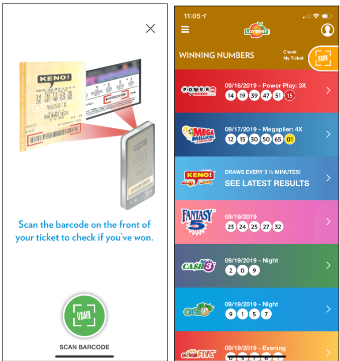 Scanning Tickets & Checking Winning Numbers on the Georgia Lottery App