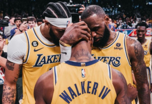 Lonnie Walker, Anthony Davis, Lebron James, Los Angeles Lakers