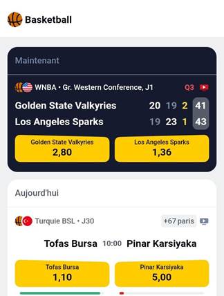 parier basket betclic