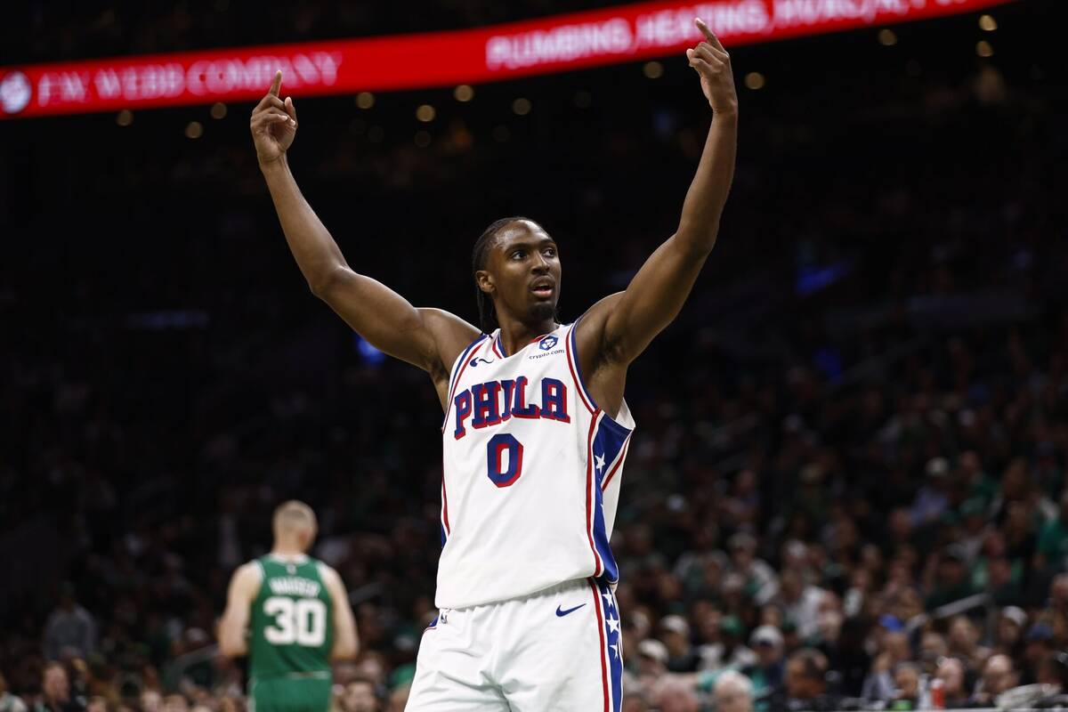 NBA Philadelphia 76ers Tyrese Maxey VJ Edgecombe