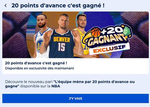 Parions Sport : une nouveauté poru parier sur la NBA