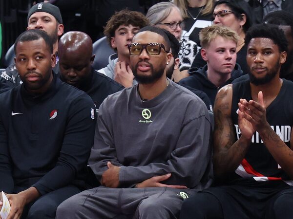 Damian Lillard Portland Blazers Tiago Splitter NBA