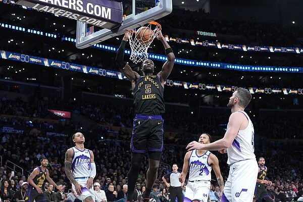 NBA Los Angeles Lakers Deandre Ayton LeBron James Luka Doncic