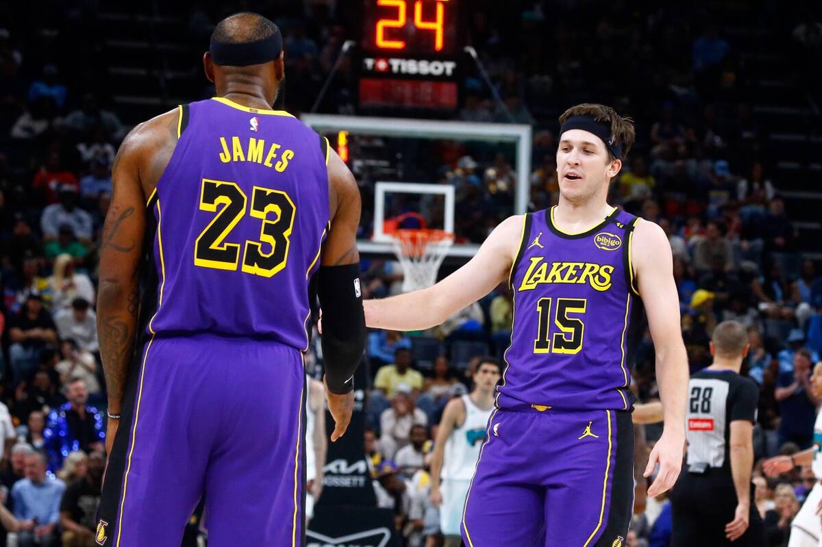 NBA Los Angeles Lakers LeBron James Austin Reaves Michael Jordan