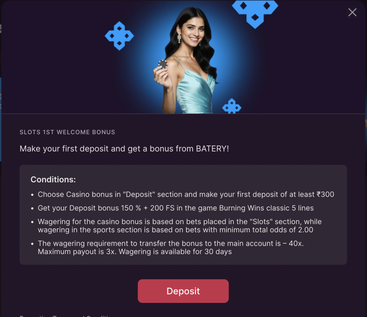 baterybet slots welcome offer