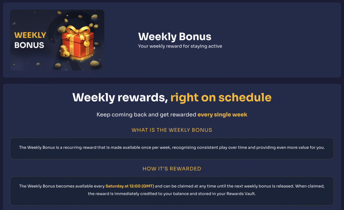 reybets weekly bonus