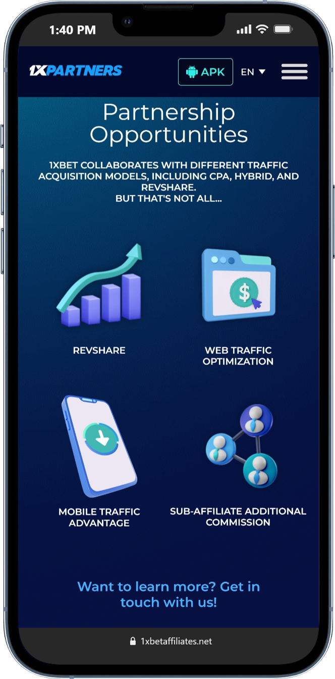 1xBet Affiliate Program