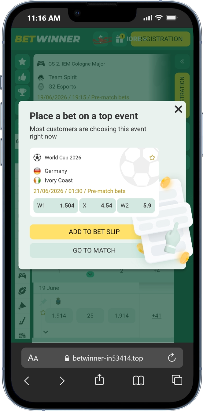 Betwinner's Sports