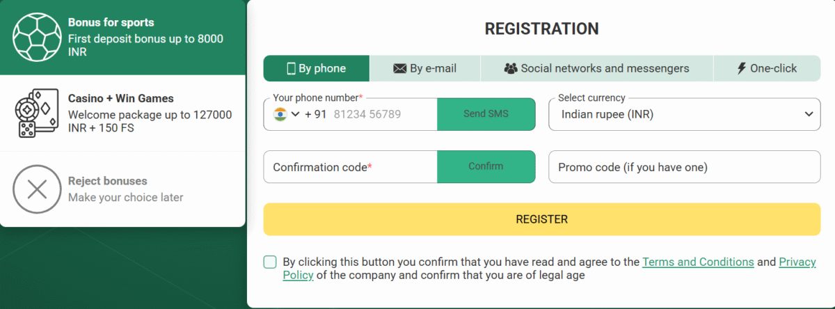 How to Register on the Betwinner App