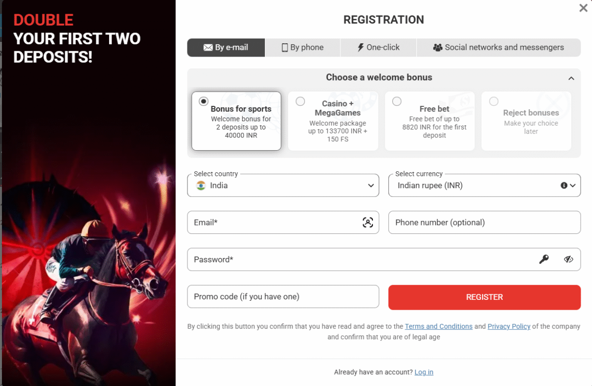 Megapari registration