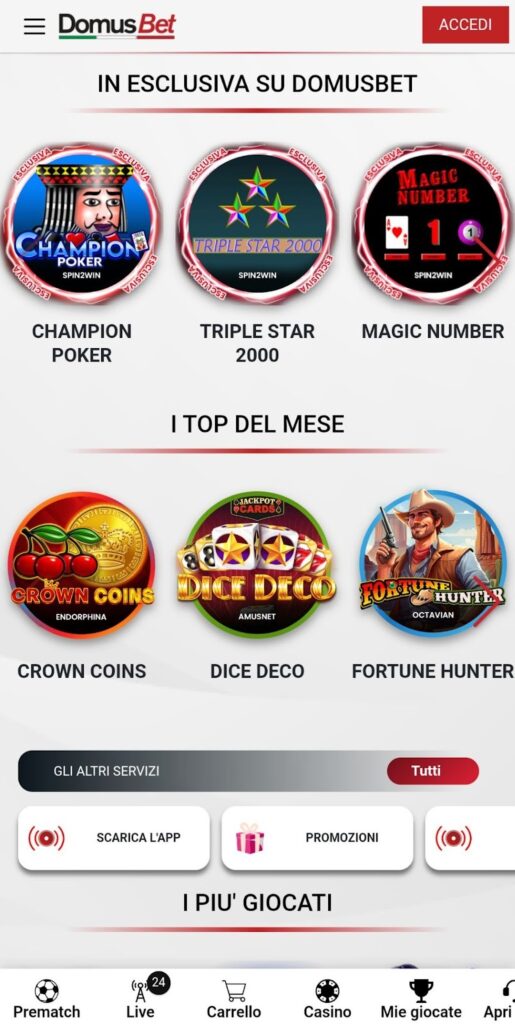 Domusbet in esclusiva su domusbet