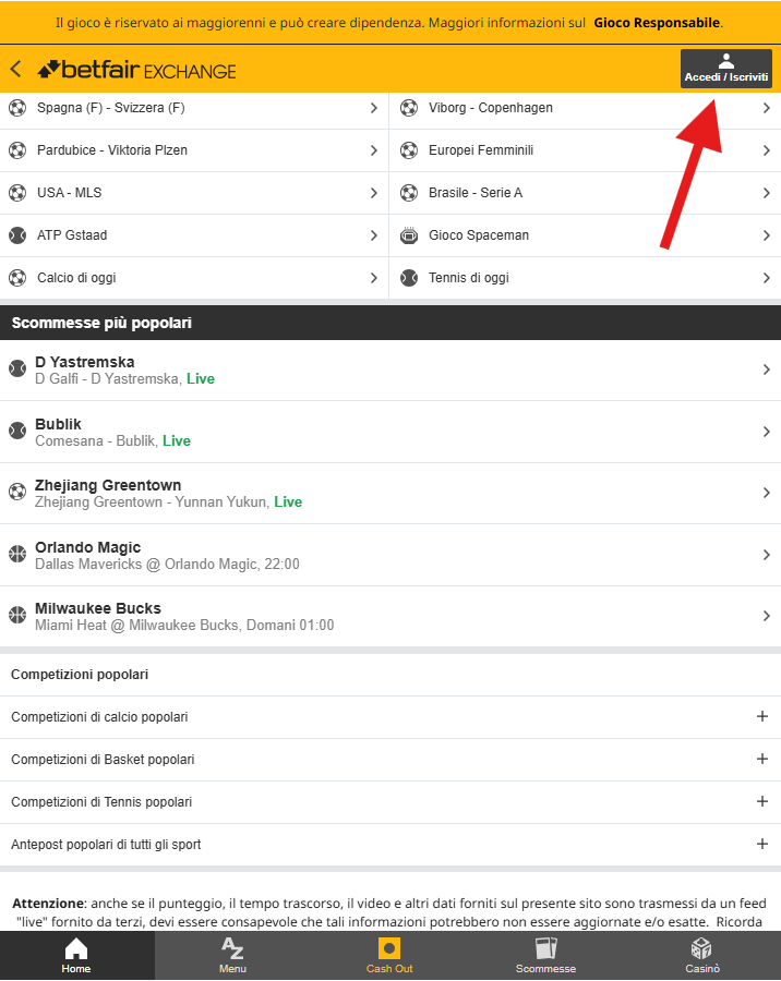 Come iniziare a giocare su Betfair
