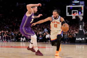 Duello in campo durante Knicks_Lakers