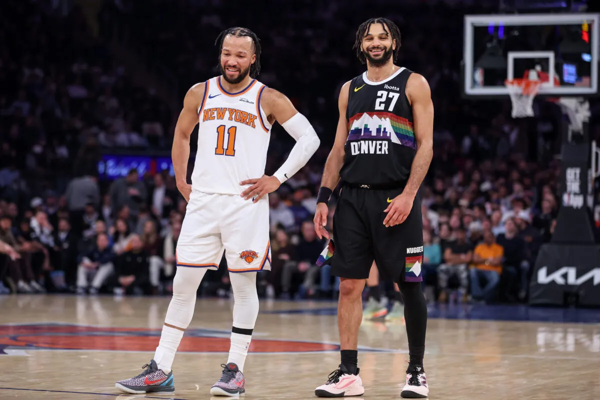 Brunson e Murray durante Knicks-Nuggets