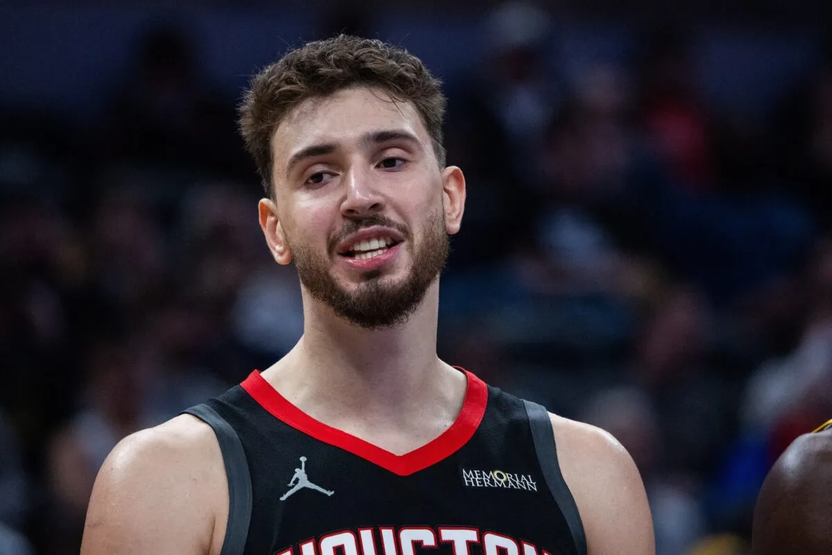 Sengun con la maglia dei Rockets