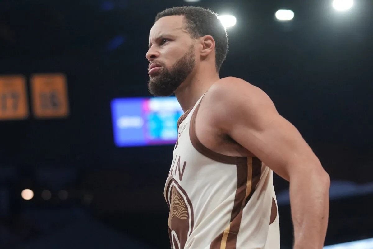 Steph Curry durante una gara