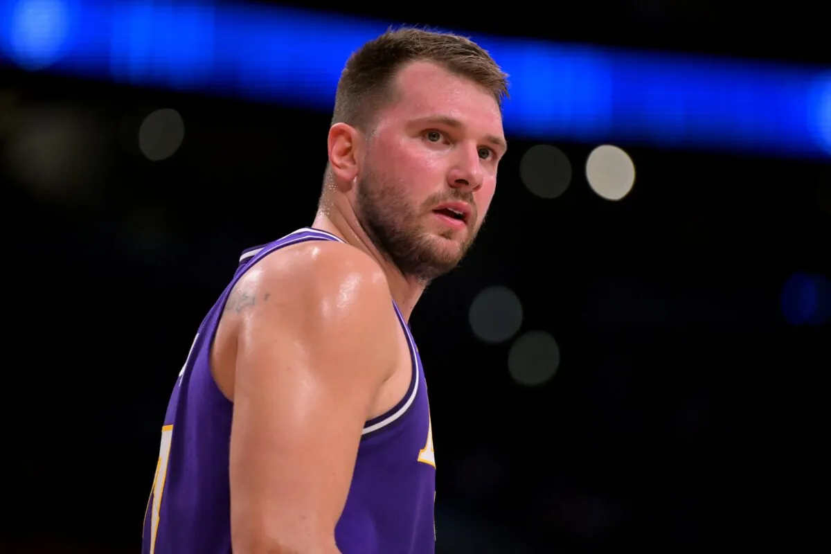 Luka Doncic durante una gara dei Lakers