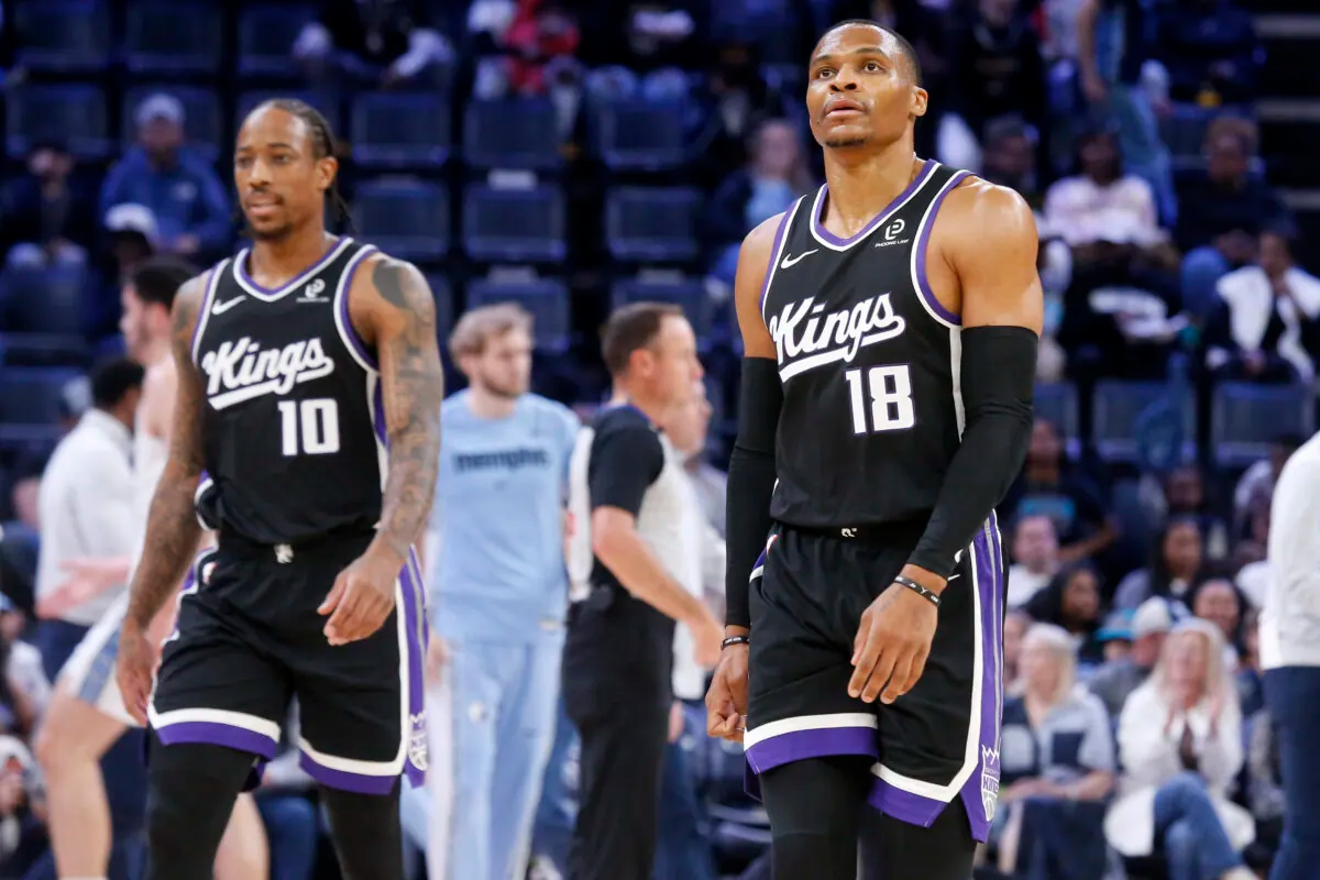 Westbrook e DeRozan durante una gara dei Kings, in testa alla classifica NBA Draft 2026