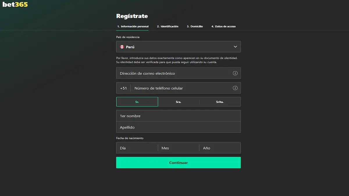 bet365 reg&iacute;strate