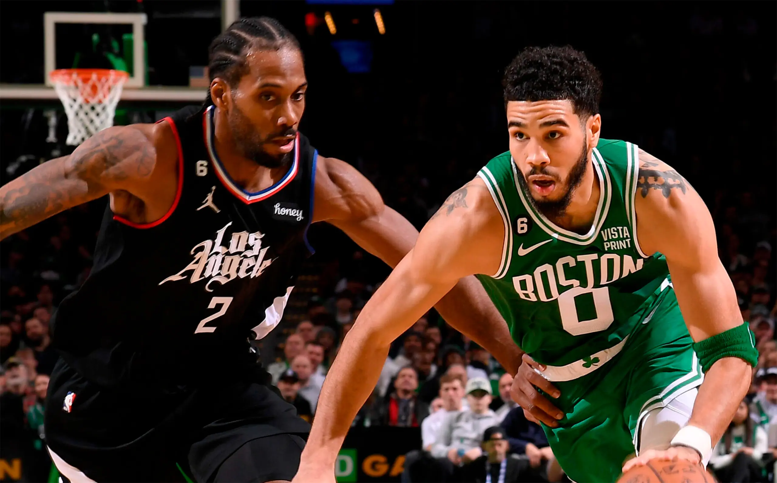 Tatum e Brown combinam para 58 pontos em vit&oacute;ria dos Celtics em cima dos Clippers
