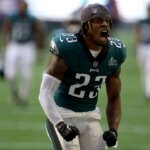 GLENDALE, ARIZONA - FEBRUARY 12: C.J. Gardner-Johnson #23 of the Philadelphia Eagles takes the field prior to playing the Kansas City Chiefs in Super Bowl LVII at State Farm Stadium on February 12, 2023 in Glendale, Arizona.