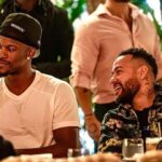 Neymar e Butler se encontram antes do jogo 3 das finais da NBA