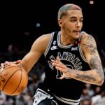 Jeremy Sochan em ação pelos Spurs