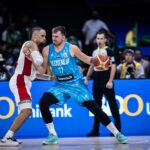 Doncic tenta superar Brooks em derrota da Eslovênia para o Canadá
