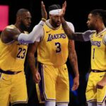 LeBron James, D'Angelo Russell, Anthony Davis - Los Angeles Lakers - semi In-Season
