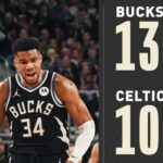 Com um primeiro tempo impressionante, Bucks 'massacram' Celtics