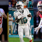 Christian McCaffrey, Tyreek Hill, Fred Warner
