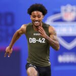 Clemson cornerback Nate Wiggins - NFL Scouting Combine