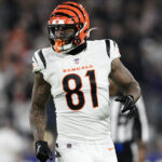 Irv Smith Jr. em ação pelos Bengals.